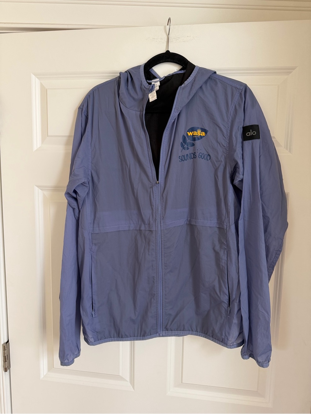 Alo Yoga Men’s Repeat Running Jacket Medium Custom Printed Logo